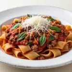 authentic italian beef bolognese - featured image