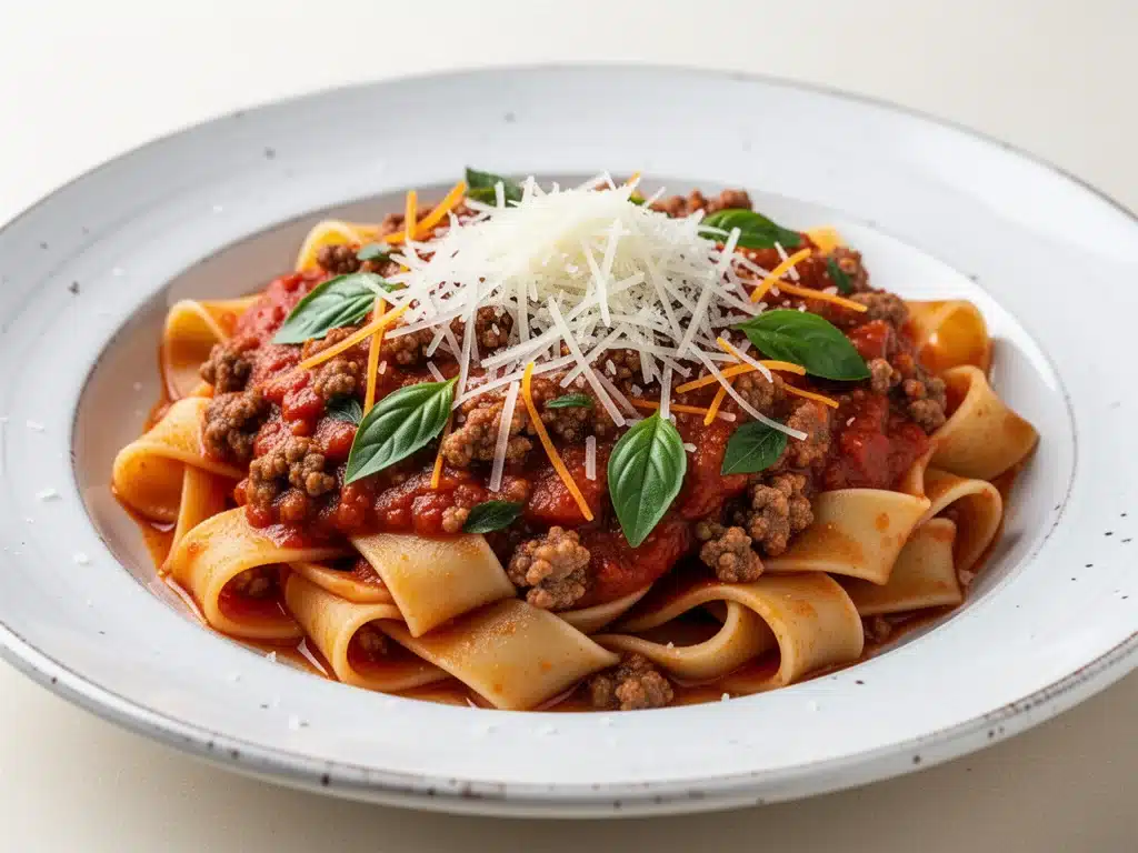 authentic italian beef bolognese - featured image