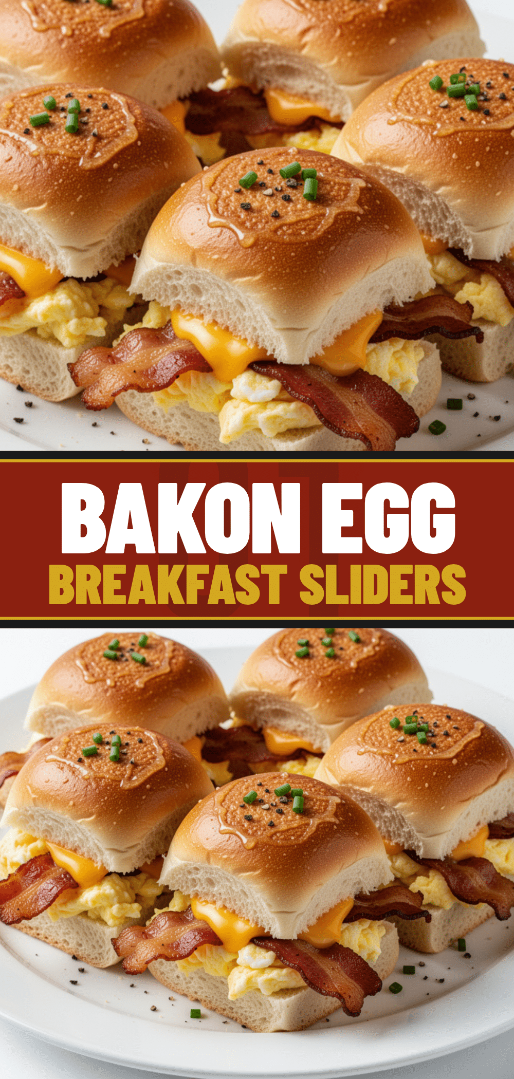 Bacon Egg Breakfast Sliders: 3-Ingredient Holiday Sliders 5 Bacon Egg Breakfast Sliders recipe