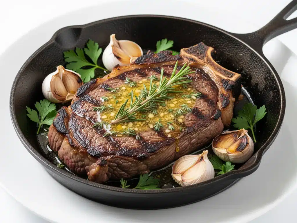 cast iron skillet steak - featured image