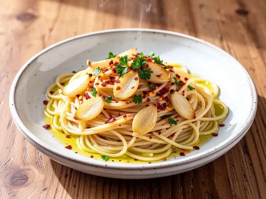 Cheap Pasta Aglio e Olio: 5-Ingredient Easy Dinner 4 cheap pasta aglio e olio preparation steps