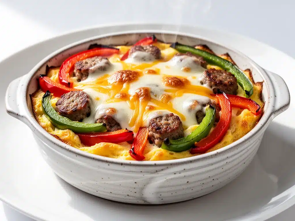 Cheesy Loaded Breakfast Casserole: Easy & Perfect 4 cheesy loaded breakfast casserole preparation steps