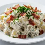 creamy loaded baked potato salad - featured image