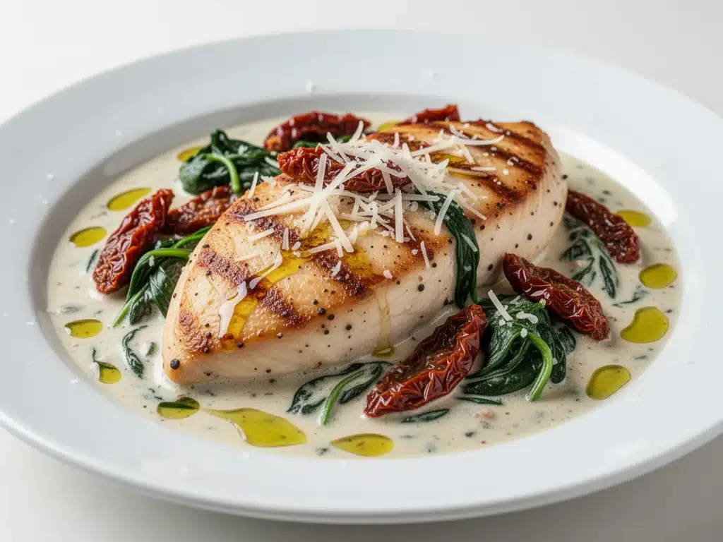 creamy tuscan garlic chicken - featured image