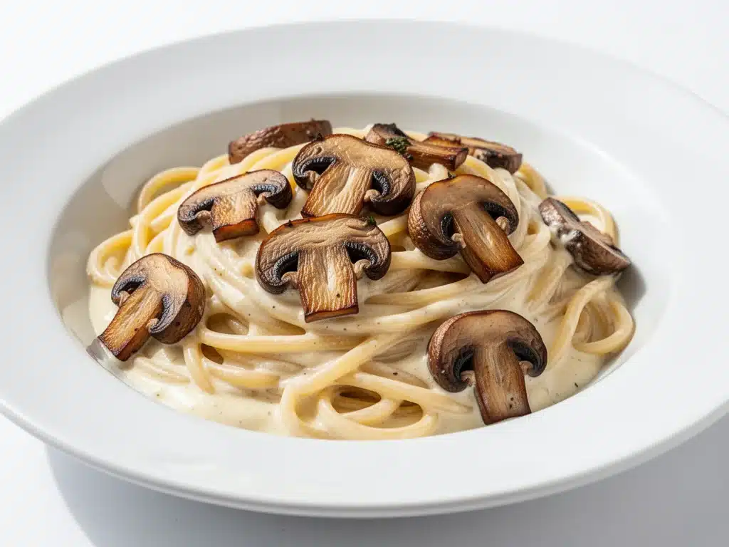 creamy vegetarian alfredo sauce - featured image