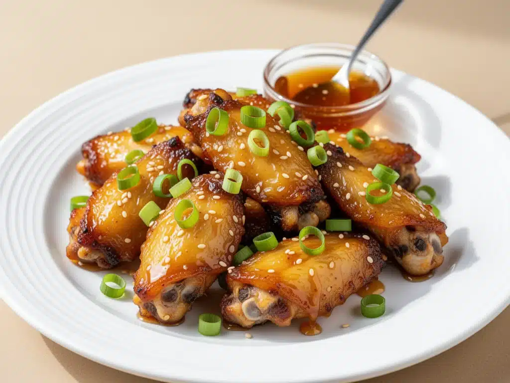crispy air fryer chicken wings - featured image