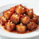 crispy air fryer pork belly bites - featured image