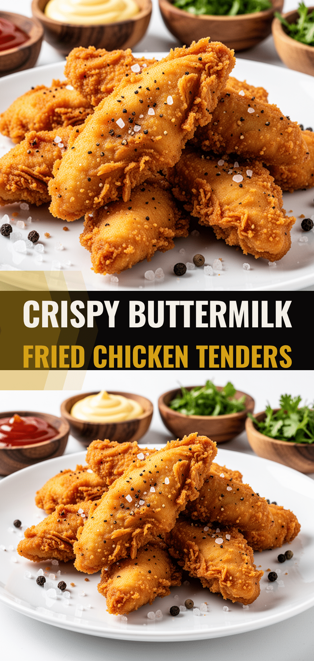 Crispy Fried Chicken Tenders: Easy Buttermilk Marinade 5 crispy fried chicken tenders recipe