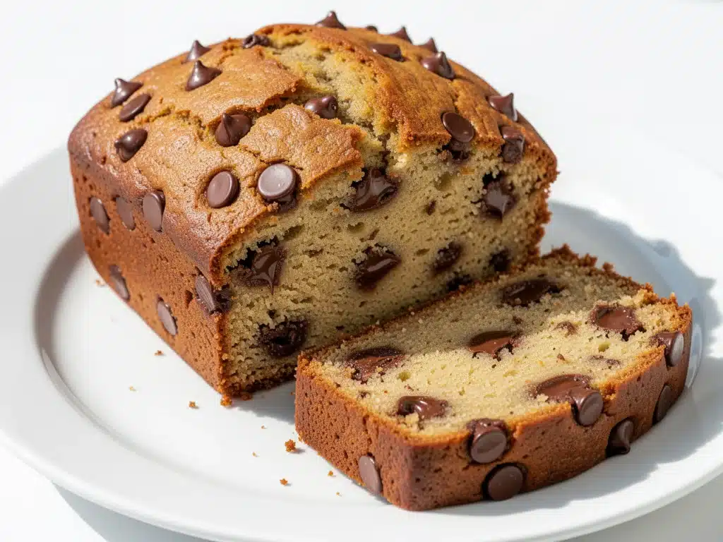 easy one-bowl banana bread with chocolate chips - featured image