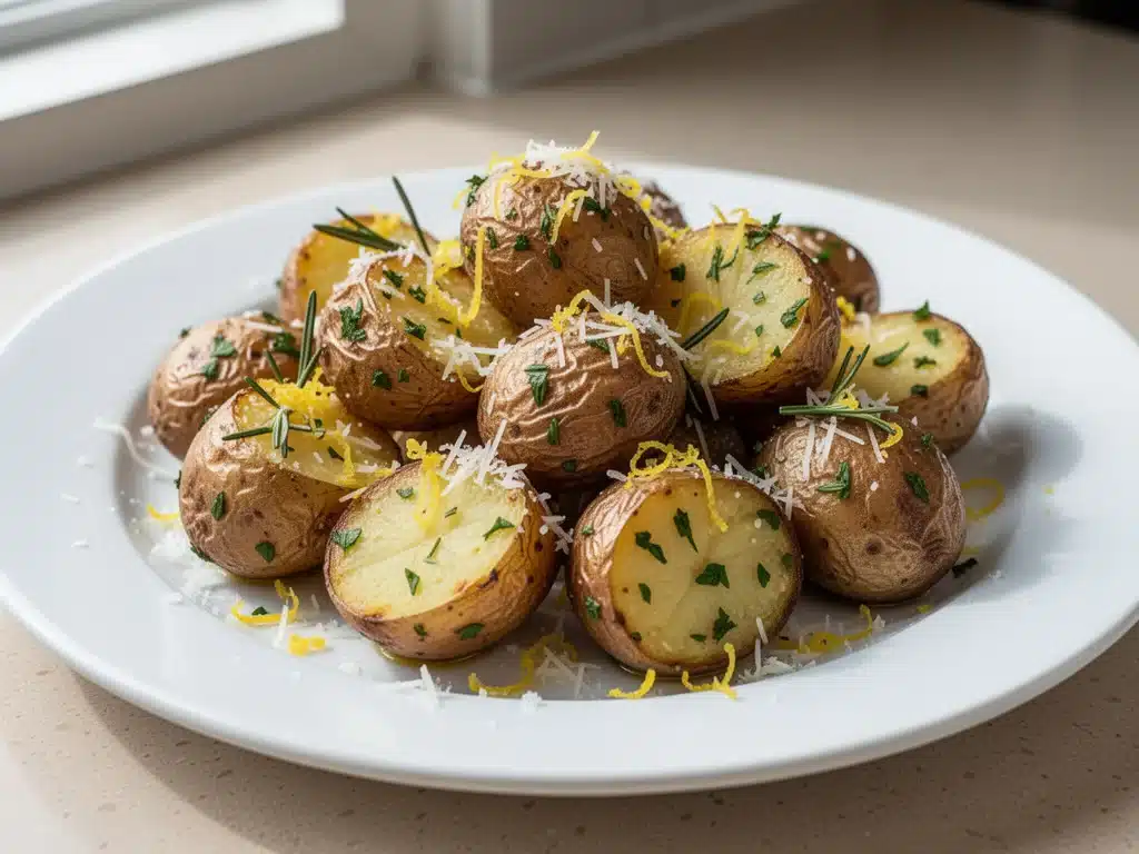 Garlic Herb Roasted Potatoes - featured image