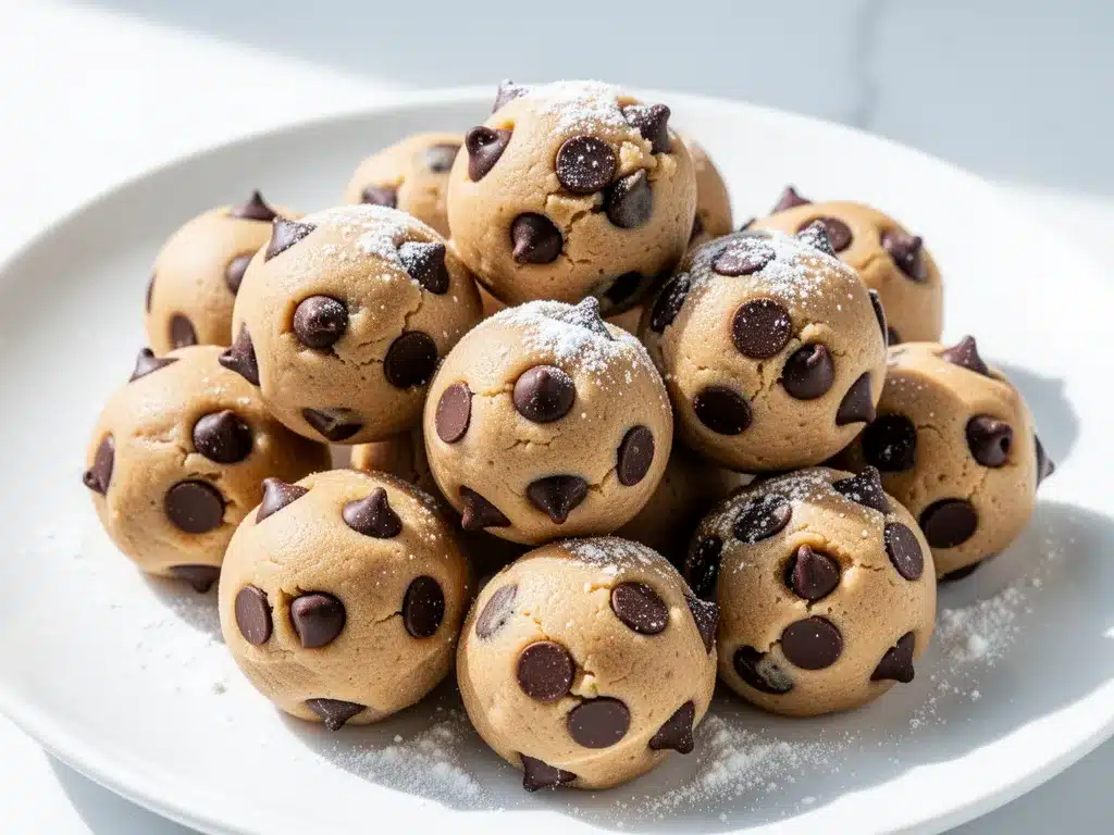 High-Protein Peanut Butter Chocolate Chip Cookie Dough Balls: No-Bake Snack 4 high-protein peanut butter chocolate chip cookie dough balls no-bake preparation steps