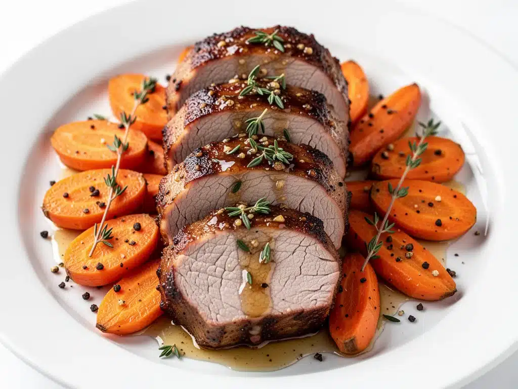 honey garlic glazed pork tenderloin - featured image