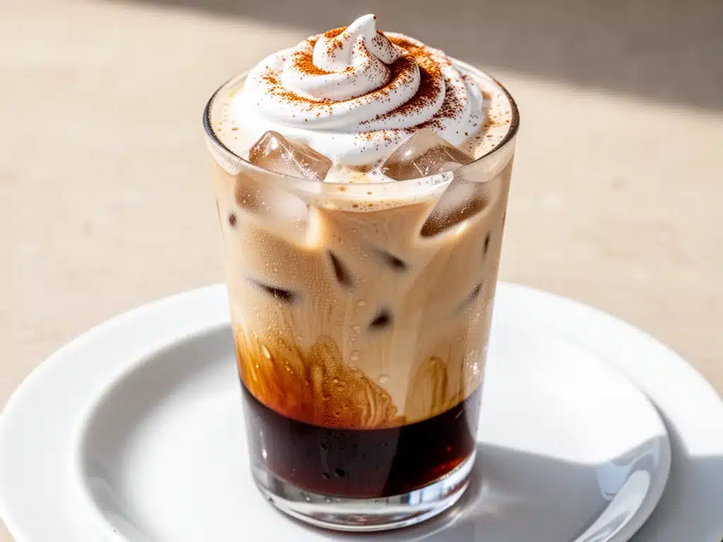 iced brown sugar oat milk latte - featured image
