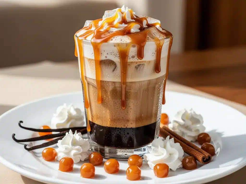 Iced Caramel Macchiato: Easy Homemade Caramel Recipe 4 iced caramel macchiato preparation steps
