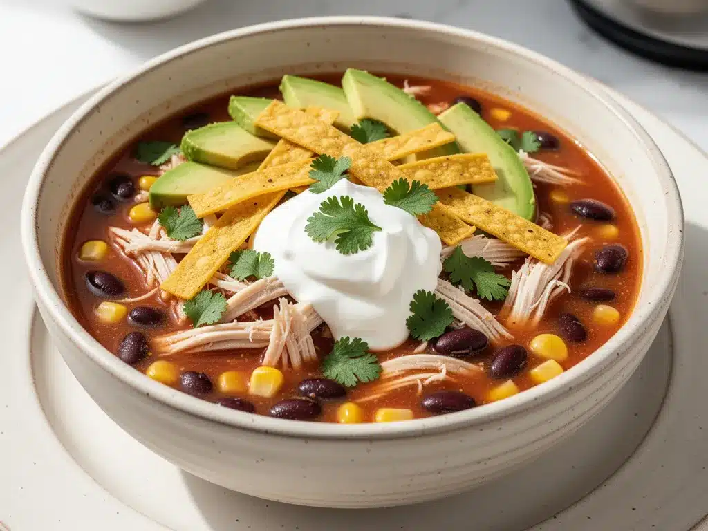 Instant Pot Chicken Tortilla Soup: Easy 15-Minute Weeknight Meal 4 Instant Pot Chicken Tortilla Soup preparation steps