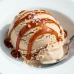 keto no-churn salted caramel ice cream - featured image