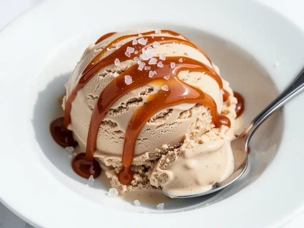 Keto No-Churn Salted Caramel Ice Cream: 3-Ingredient Sea Salt Dessert 4 keto no-churn salted caramel ice cream preparation steps