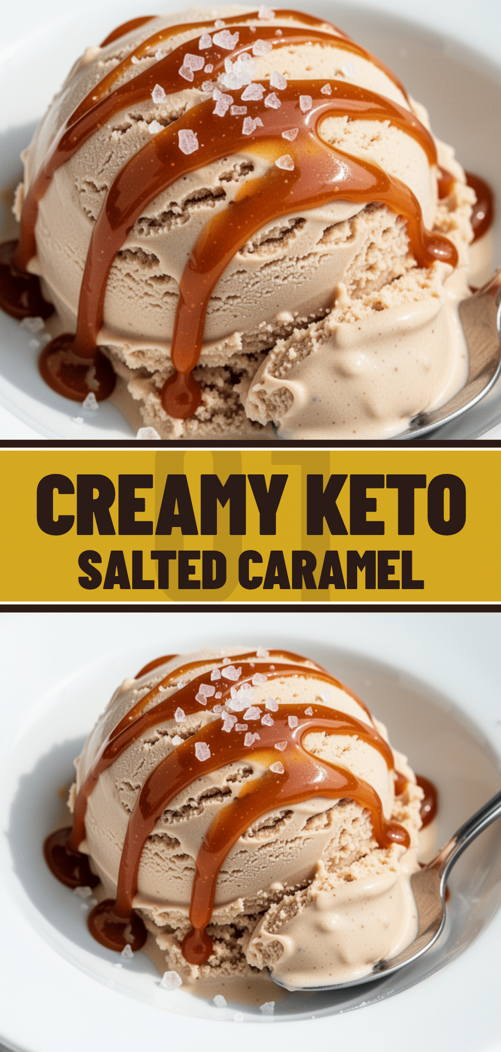 Keto No-Churn Salted Caramel Ice Cream: 3-Ingredient Sea Salt Dessert 5 keto no-churn salted caramel ice cream recipe
