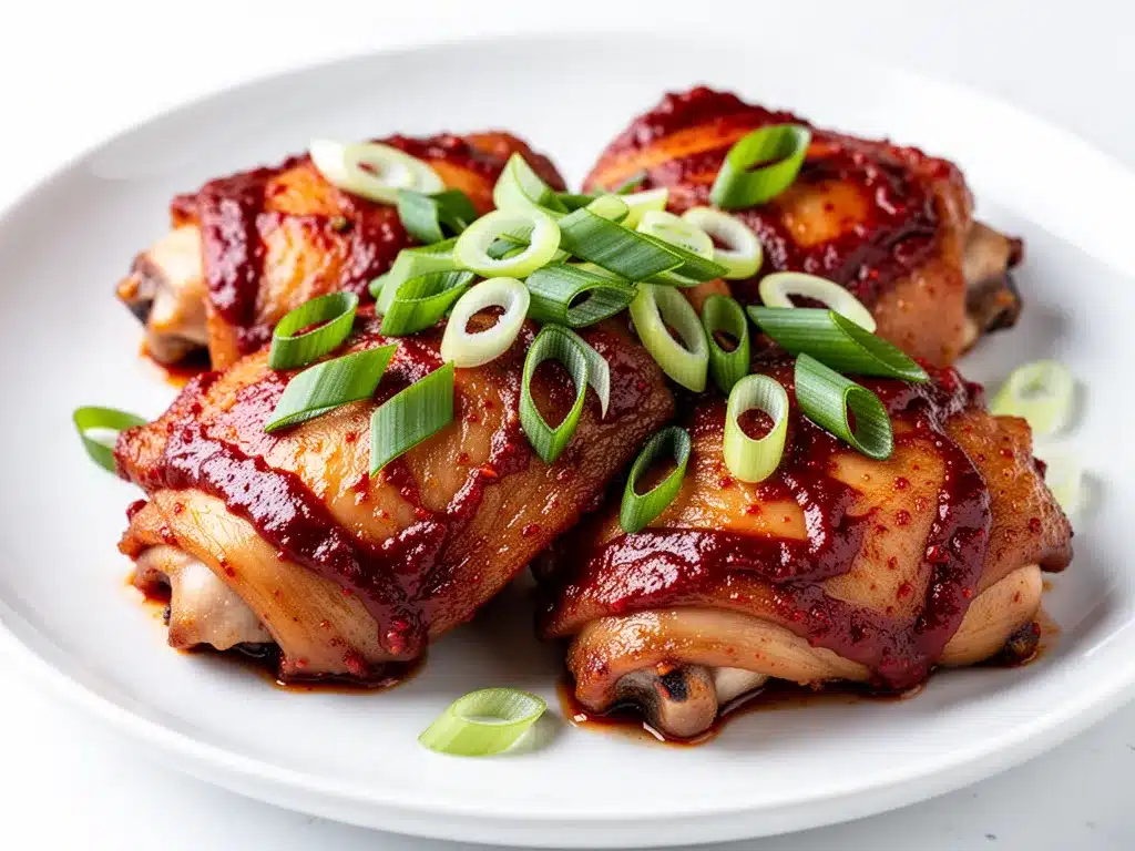 Korean Gochujang Glazed Chicken Thighs: Best Easy Takeout Recipe 4 Korean gochujang glazed chicken thighs preparation steps