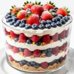 Labor Day Red White and Blue Berry Trifle - featured image