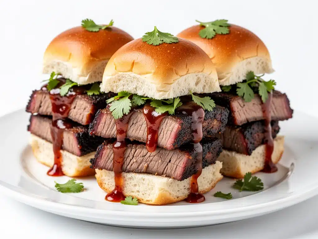 Labor Day Smoked Brisket Sliders - featured image