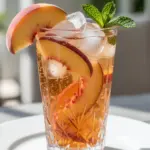 Labor Day Spiked Peach Sangria - featured image