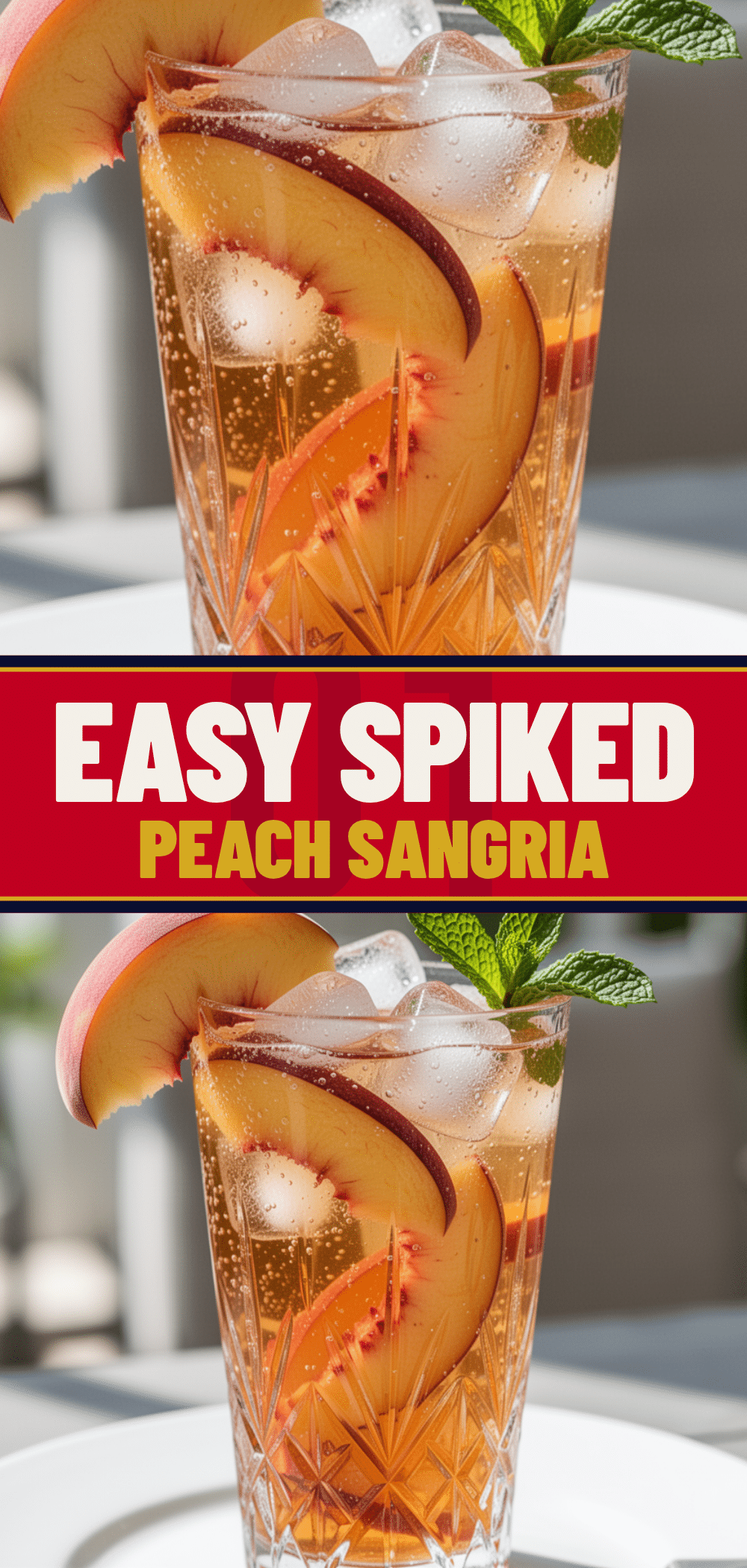 Labor Day Spiked Peach Sangria: 5 Easy Summer Party Drinks 5 Labor Day Spiked Peach Sangria recipe