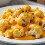 low-carb cauliflower mac and cheese - featured image