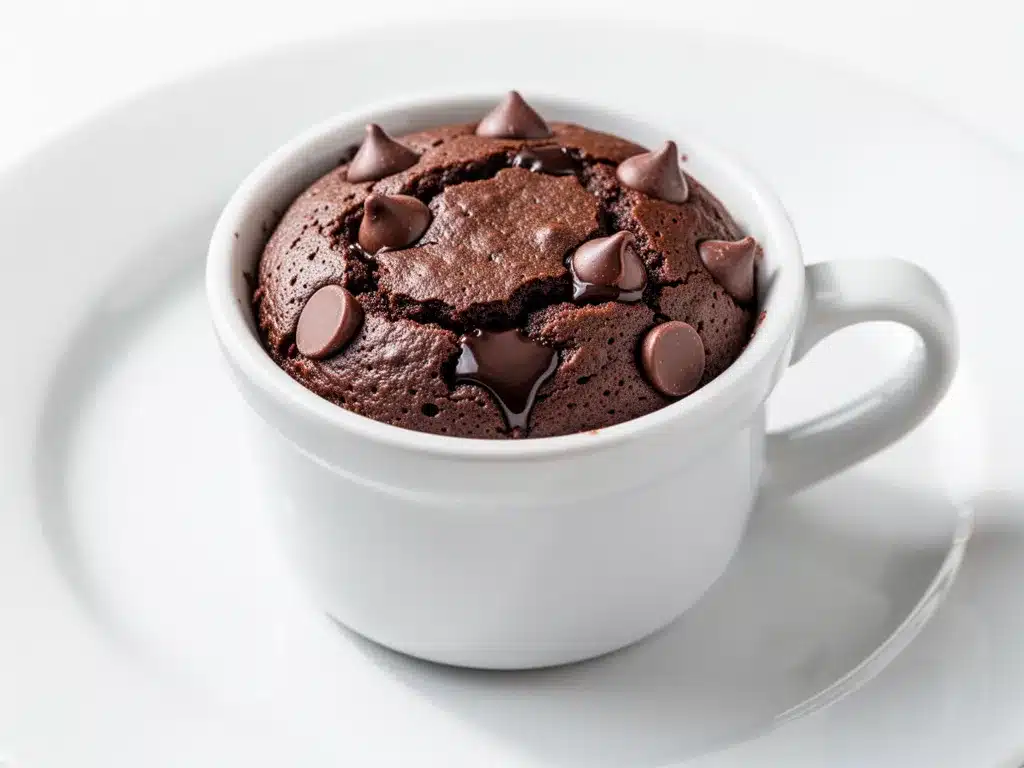 Mini Microwave Mug Brownie: Easy 1-Minute Dessert 4 mini microwave mug brownie preparation steps