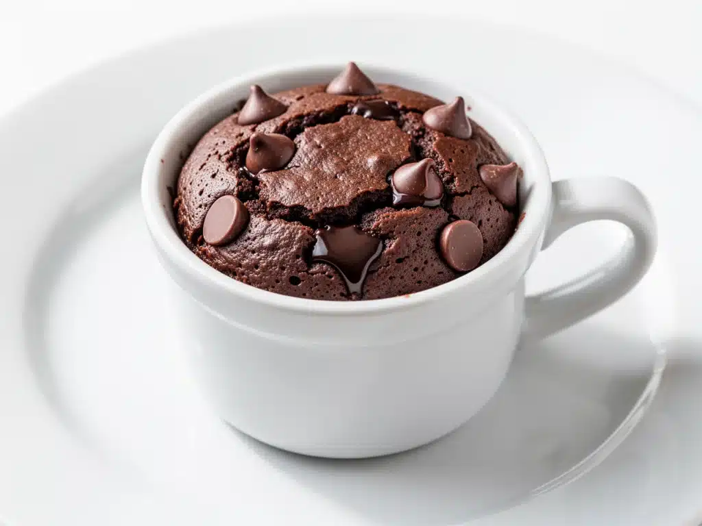 mini microwave mug brownie - featured image