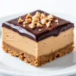 no-bake peanut butter cheesecake bars - featured image