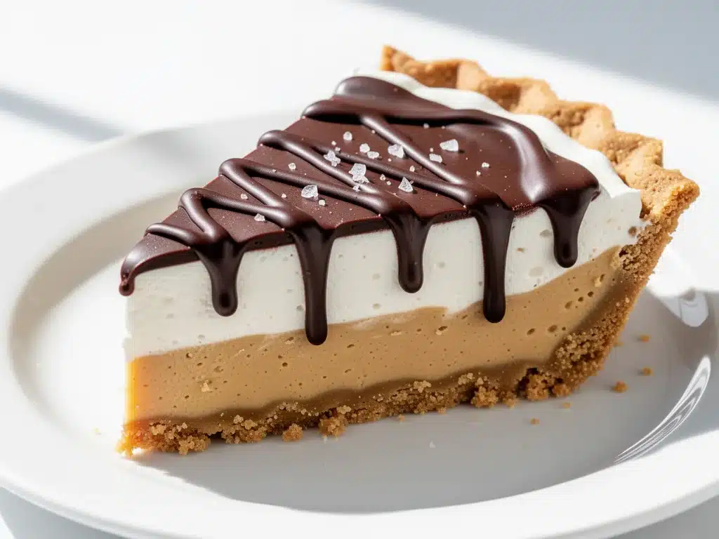 no-bake peanut butter icebox pie - featured image