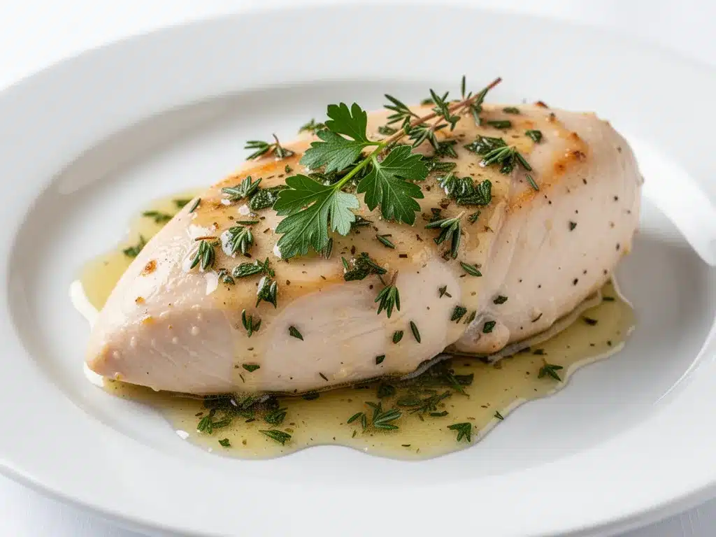Never-Dry Oven-Baked Chicken Breast: Easy Herb Butter 4 oven-baked chicken breast preparation steps