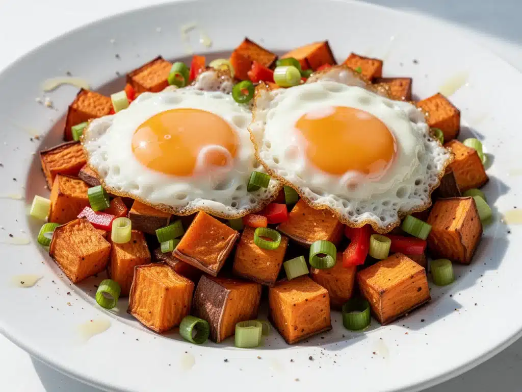 savory sweet potato breakfast hash - featured image
