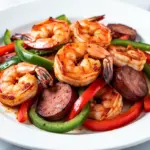 sheet pan cajun shrimp and sausage - featured image
