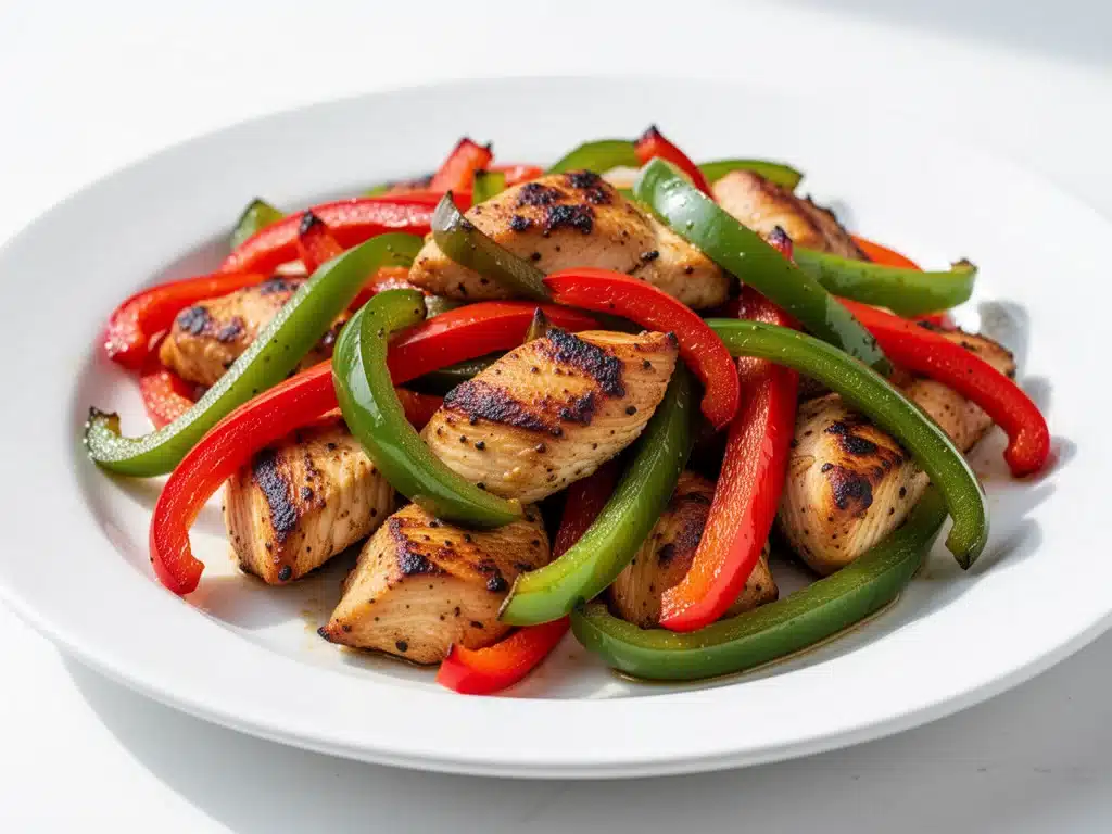 sheet pan chicken fajitas - featured image
