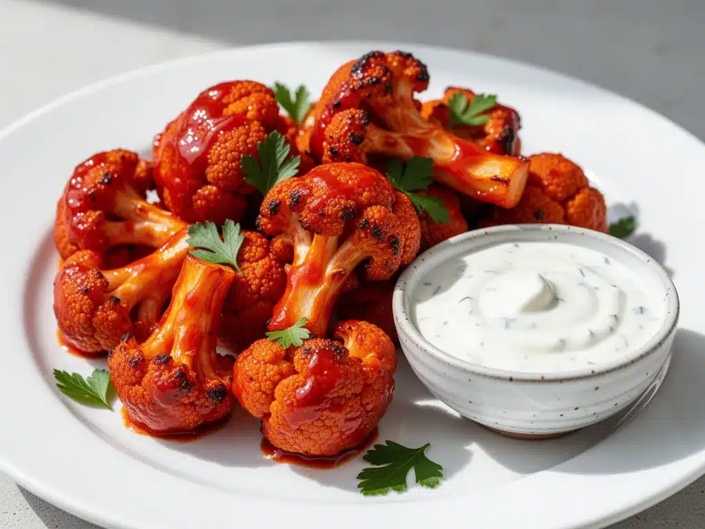 Spicy Vegan Cauliflower Buffalo Wings: Best Vegan Wings Recipe 4 vegan cauliflower buffalo wings preparation steps