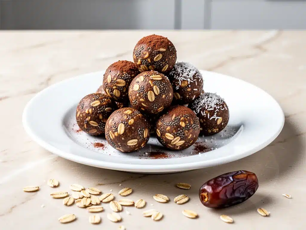 Vegan No-Bake Oatmeal Energy Balls: 5-Min Healthy Snack 4 vegan no-bake oatmeal energy balls preparation steps
