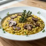 vegan one-pot mushroom risotto - featured image