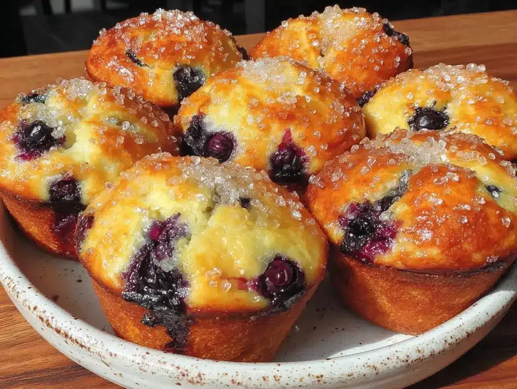 bakery-style blueberry muffins - featured image
