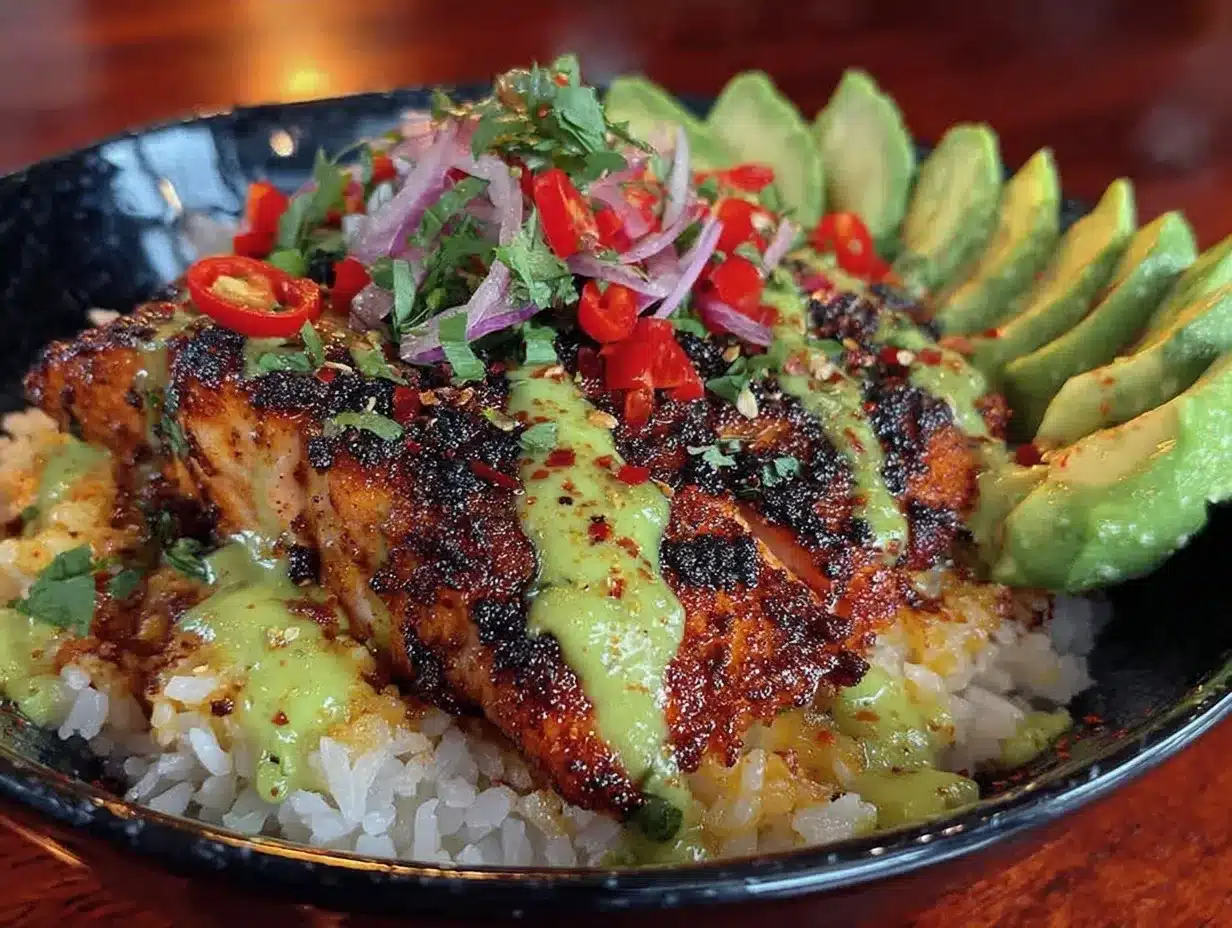 Blackened Salmon Rice Bowls: 5-Ingredient Beginner-Friendly Recipe 4 blackened salmon rice bowls preparation steps