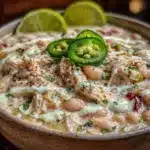 cozy white chicken chili - featured image