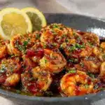 creamy garlic butter shrimp scampi - featured image