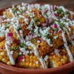 creamy lime grilled corn salad - featured image
