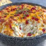 Crispy Cheddar Buffalo Chicken Dip - featured image