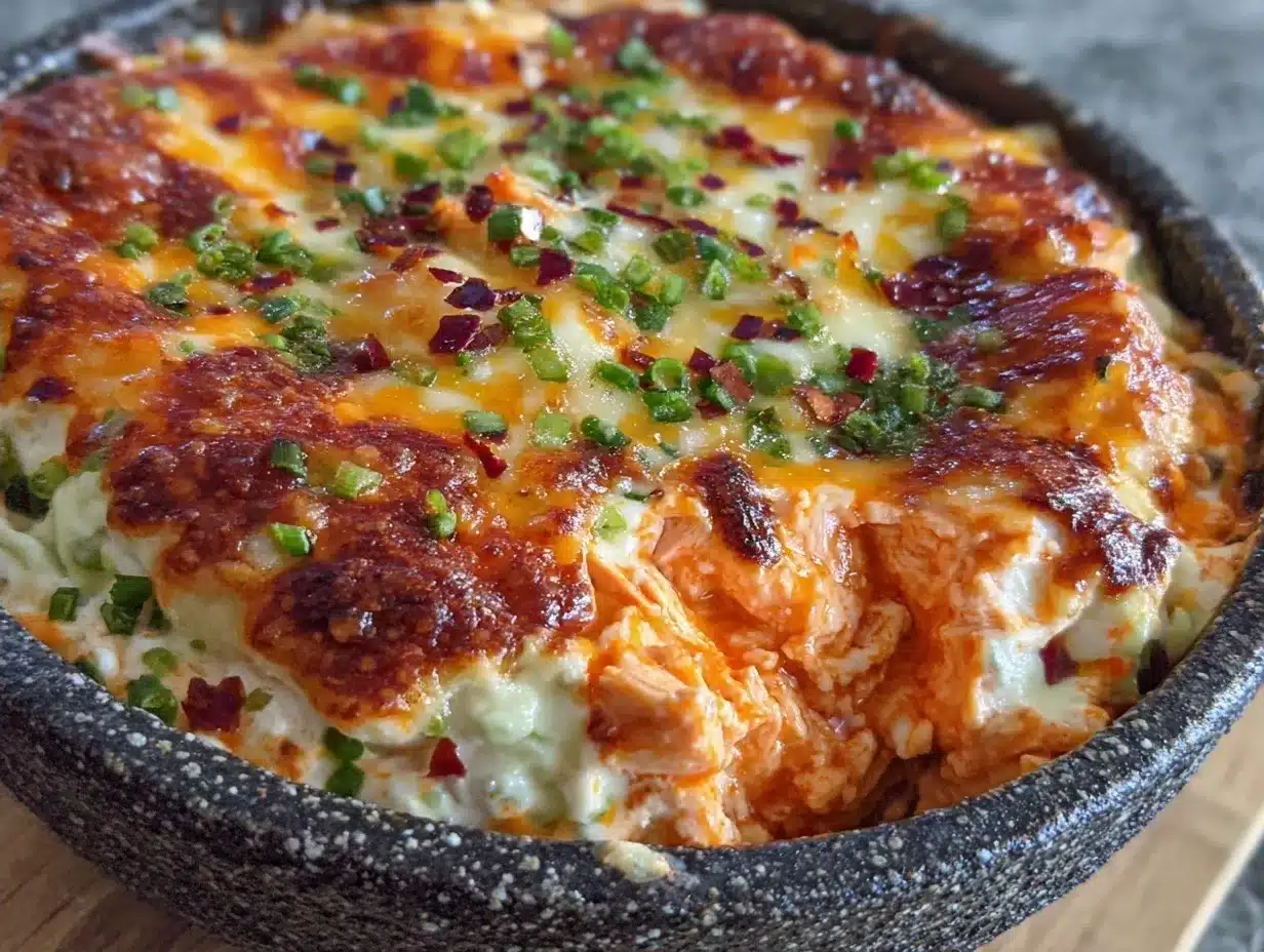 Crispy Cheddar Buffalo Chicken Dip: Make Once, Eat 4 Times 4 Crispy Cheddar Buffalo Chicken Dip preparation steps