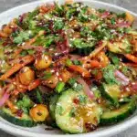 Crispy Roasted Chickpea Cucumber Salad - featured image