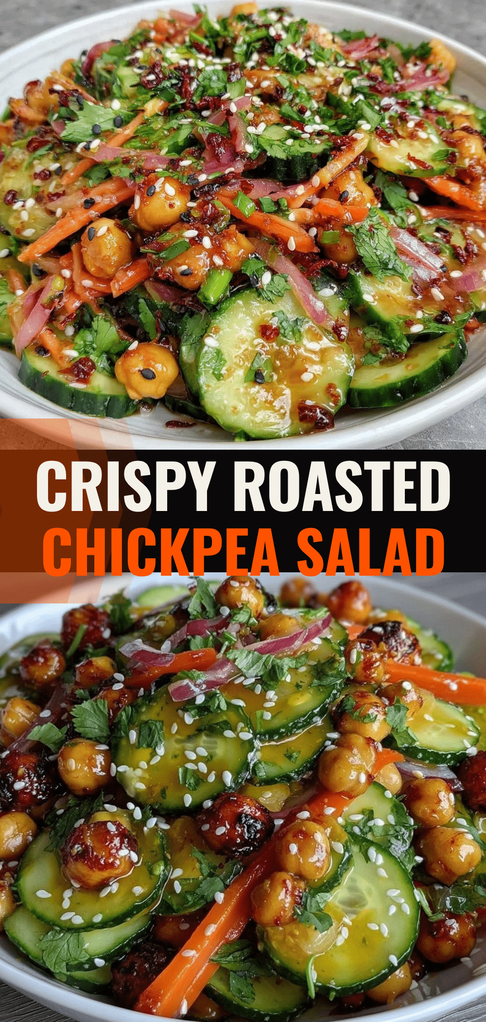 Crispy Roasted Chickpea Cucumber Salad: 5-Step High Heat Trick 5 Crispy Roasted Chickpea Cucumber Salad recipe