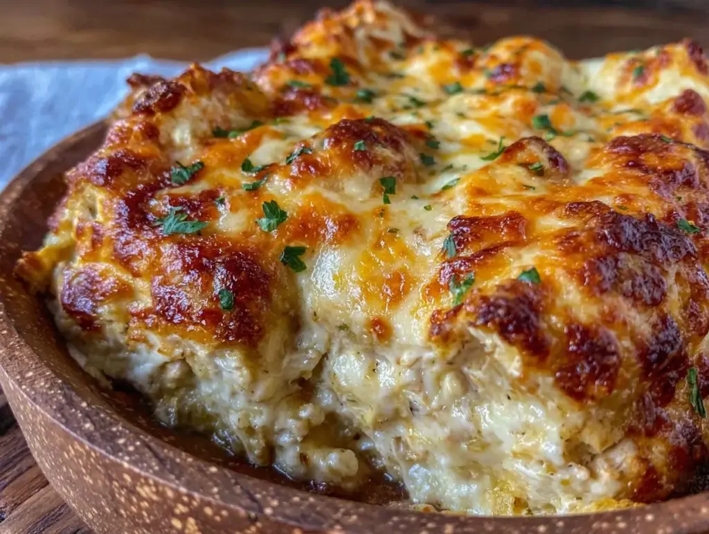 Easy Green Chile Chicken Enchilada Casserole - featured image