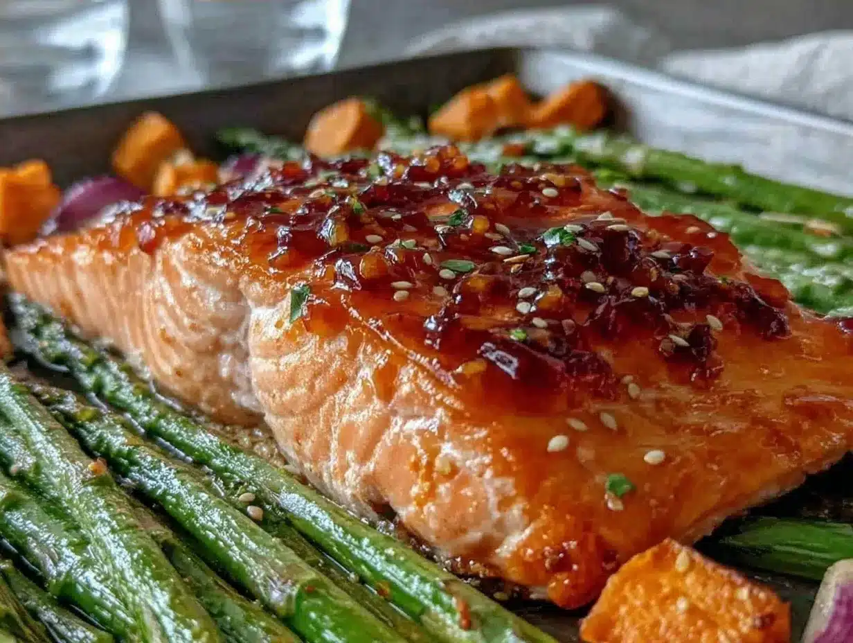Easy Honey Garlic Glazed Salmon: 3 Steps Kids Help Make 4 easy honey garlic glazed salmon recipe preparation steps